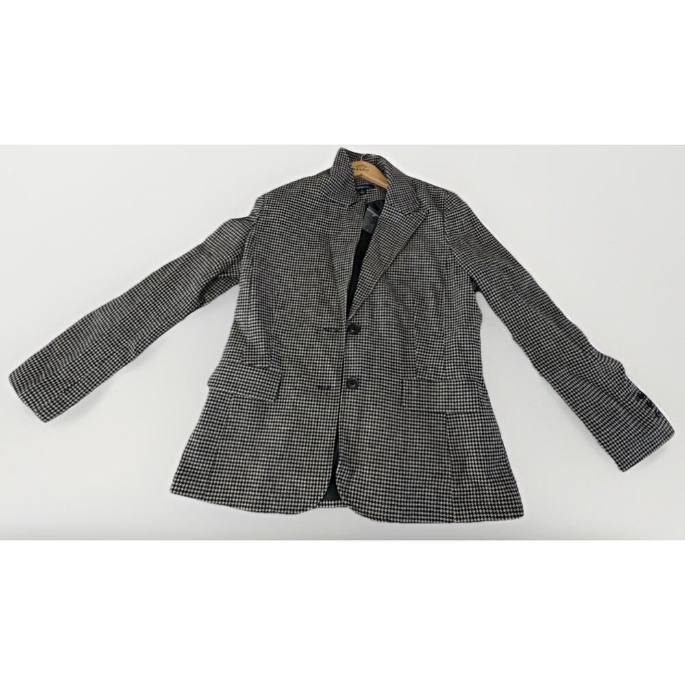Chadwick's Blazer Jacket size 14 Tall Black Pinstripe Career Professional NWOT